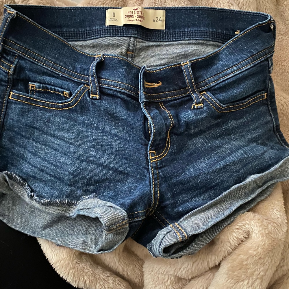 Hollister cut off Jean shorts